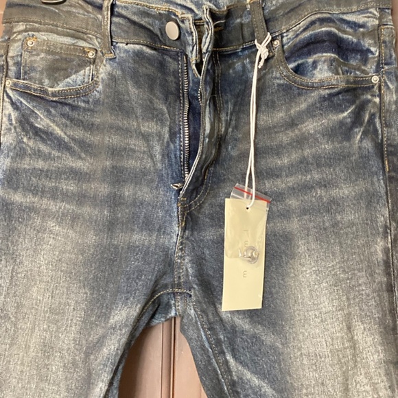 Mens Jeans 33"x36" skinny stacked denim in dark blue - Picture 1 of 8